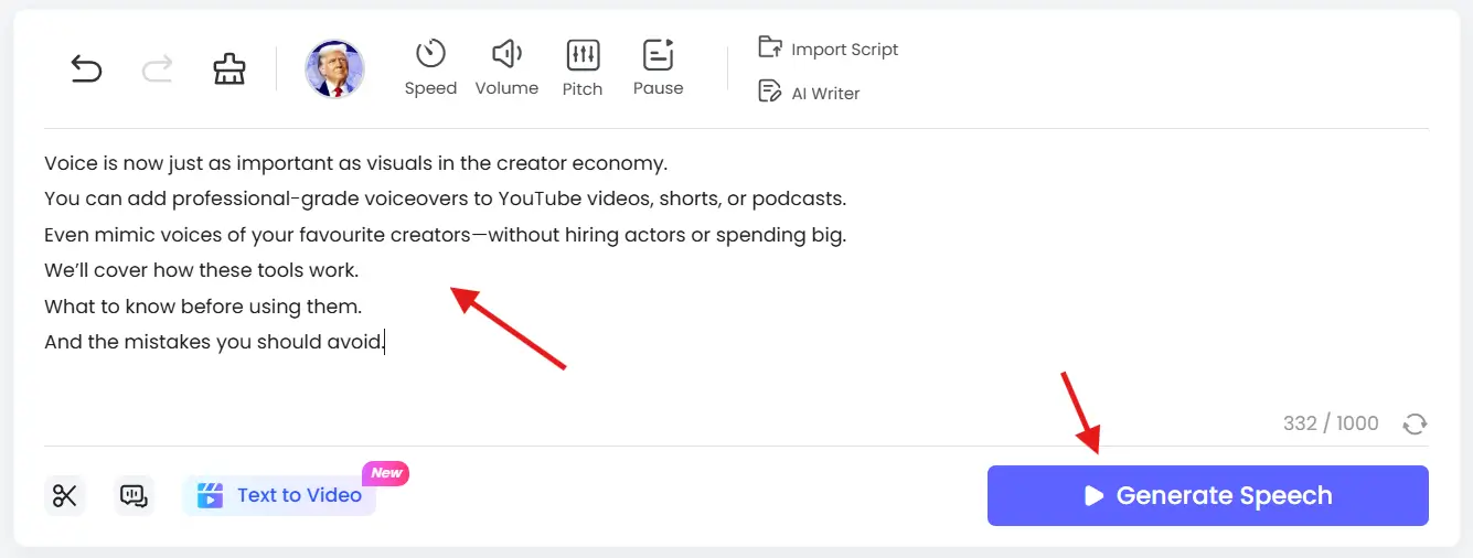 Enter Your Script