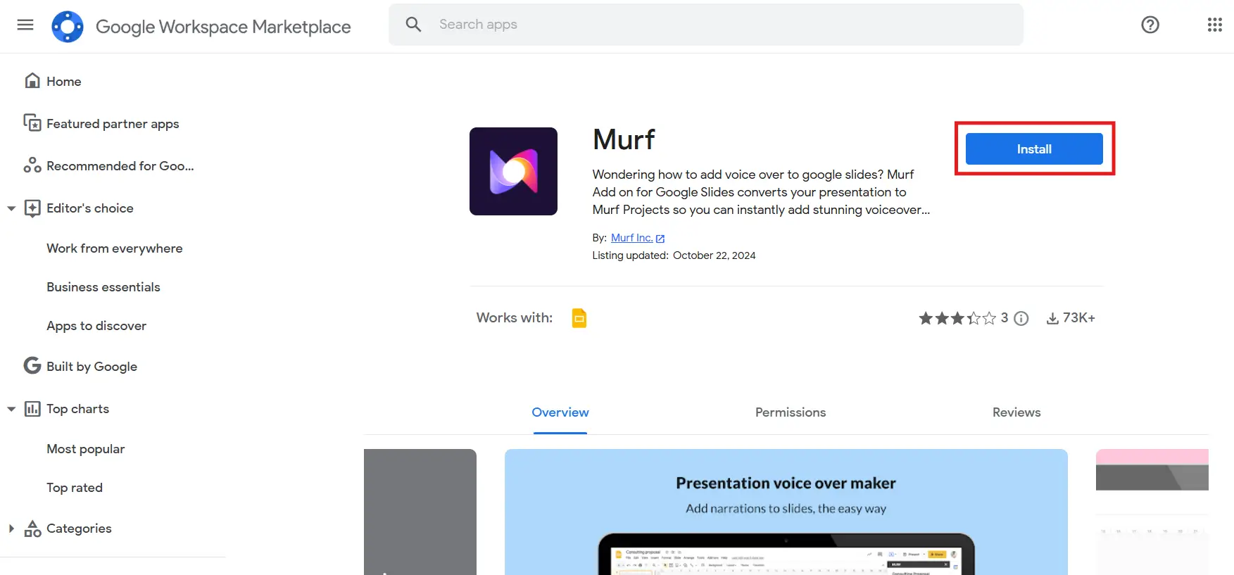 Step 1 - Install Murf Add-on