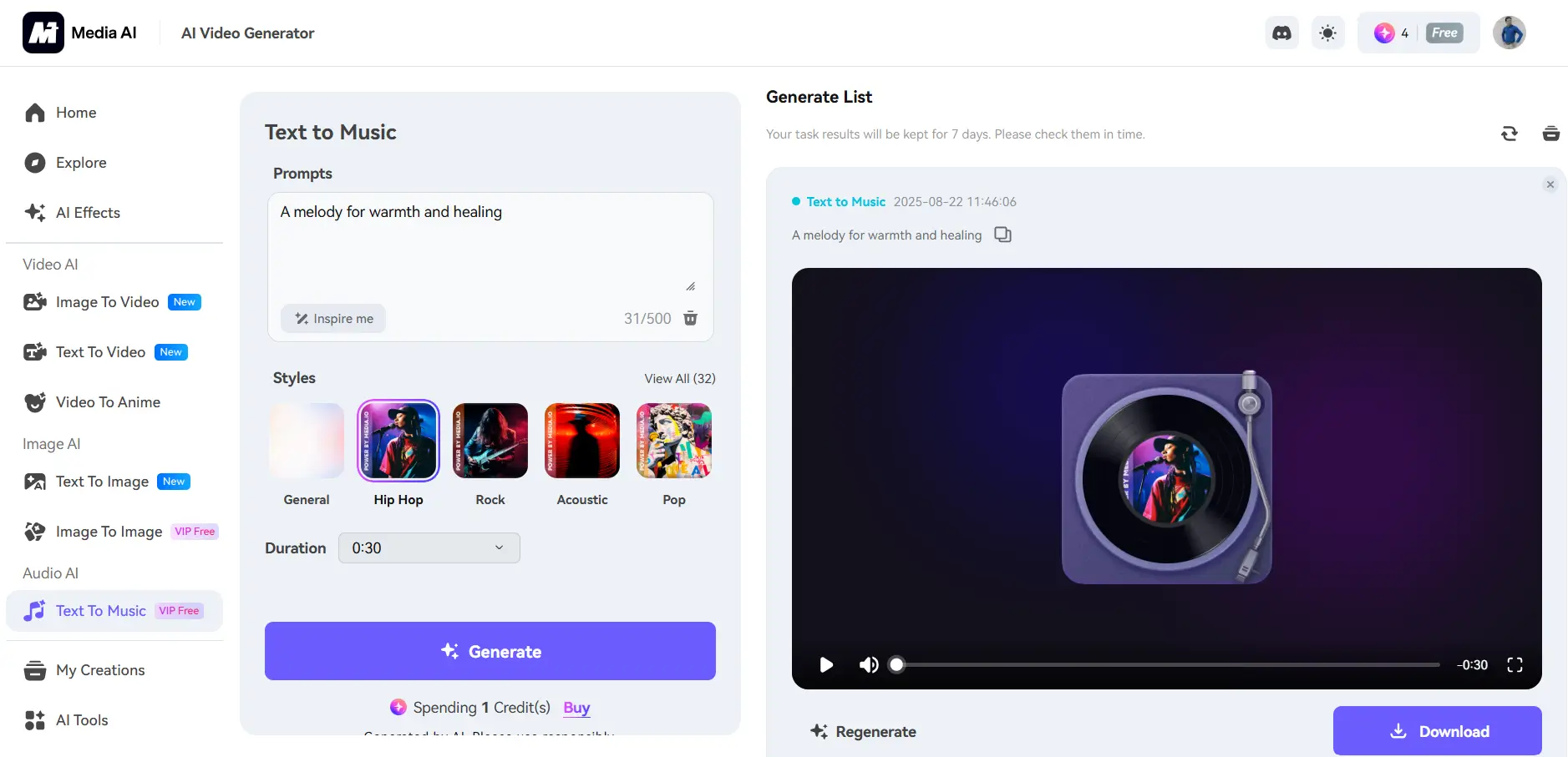 Media.io AI Audio Editor