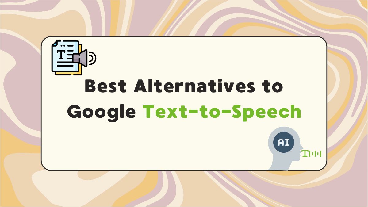 Alternatives to Google Text-to-Speech